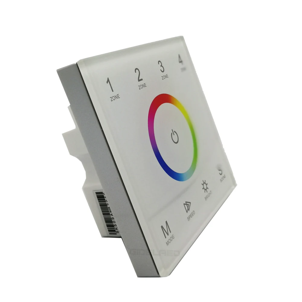 4 зоны DMX512 настенный контроллер Сенсорная панель диммер RGB/RGBW DMX пульт