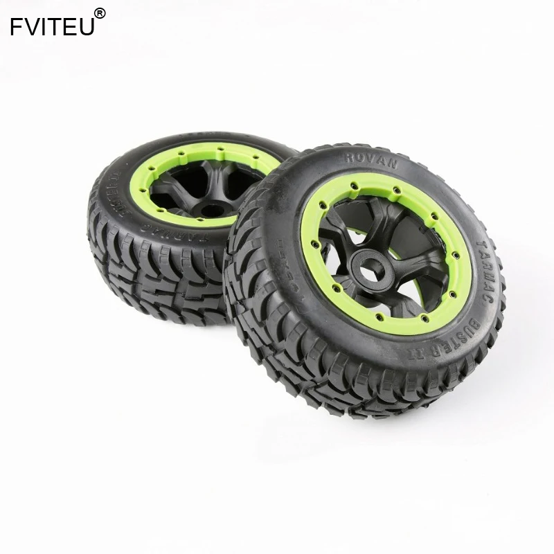 FVITEU полный резиновый задний на дороге колеса шины наборы для 1/5 HPI BAJA 5T 5SC Rovan King