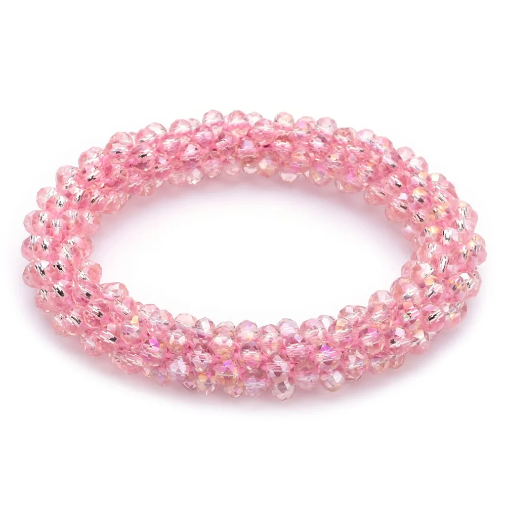 Новые женские разноцветные богемные маленькие браслеты из хрустальных бусин