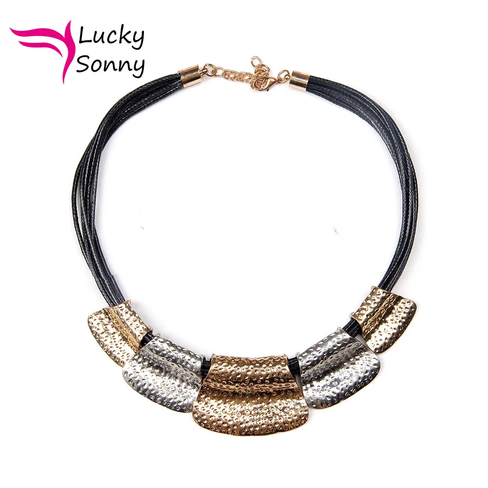Женское массивное ожерелье чокер винтажное от известного бренда модные