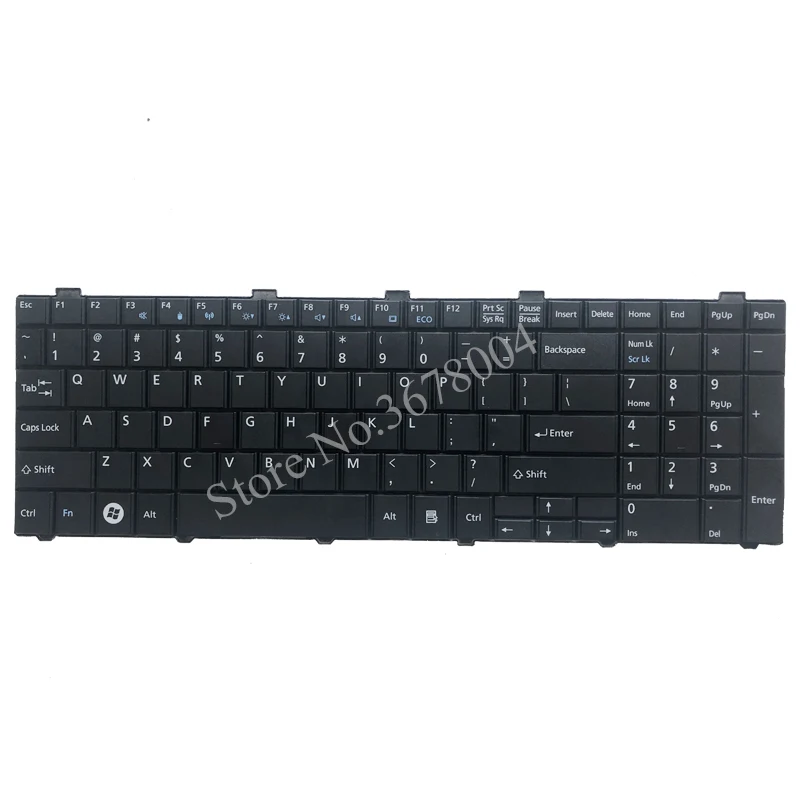 Новая клавиатура США для Fujitsu Lifebook AH530 AH531 NH751 A530 A531 черная ноутбука на английском