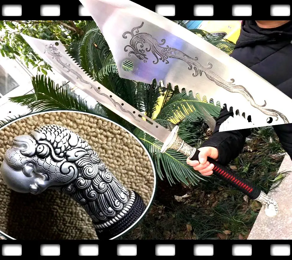 Ручная работа китайский KungFu Broadsword Saber Dao Sword боевой острый высокий клинок из