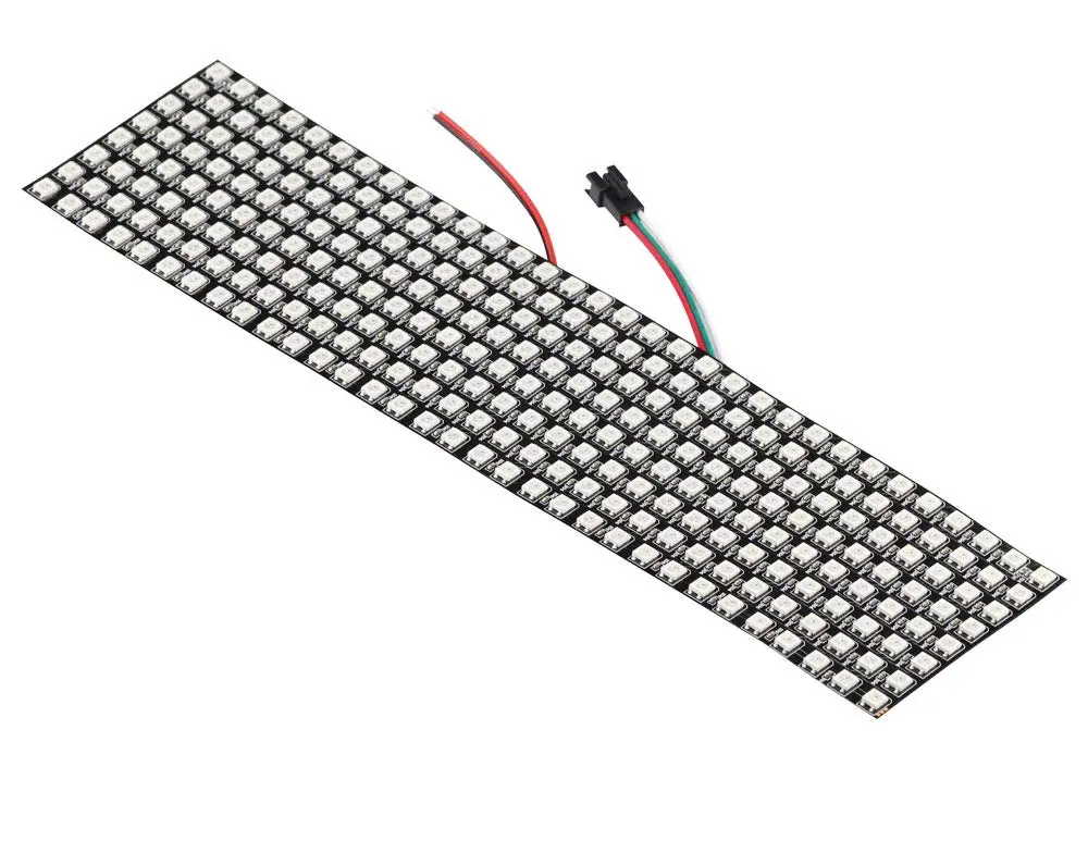 Гибсветодиодный Светодиодная панель Aihasd WS2812B 5050 8x32 RGB индивидуально Адресуемая