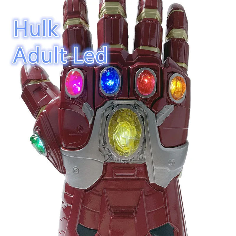 Hulk Adult Led Перчатки для косплея, 1:1, косплей, светодиодный светильник, перчатки для косплея, перчатки для Хэллоуина - Цвет: Hulk Adult Led