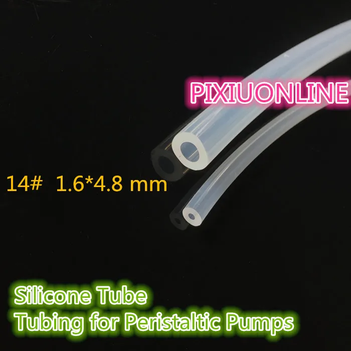 

1PCS YT906 Transparent Hose 14# ID 1.6 mm*OD 4.8 mm Silicone Tube Tubing for Peristaltic Pumps Plumbing Hoses 1Meter
