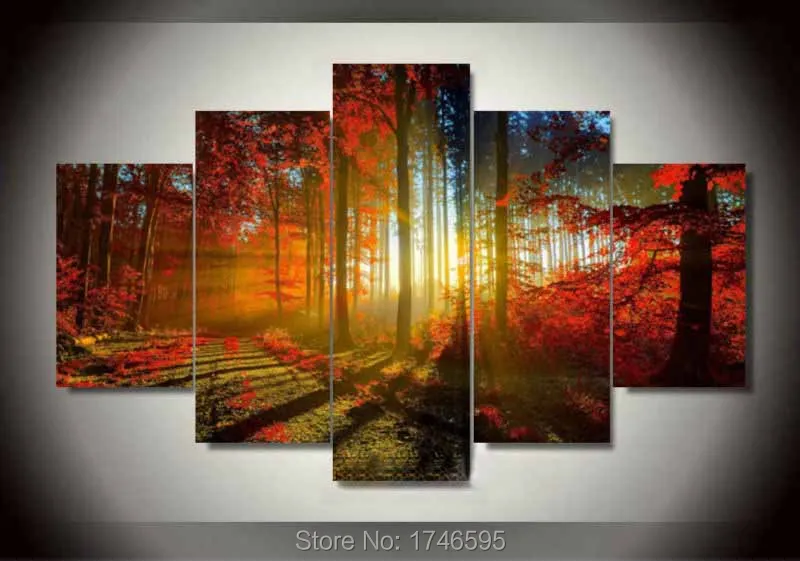 5 шт. Современная Домашняя Декоративная Настенная картина с принтом солнечного