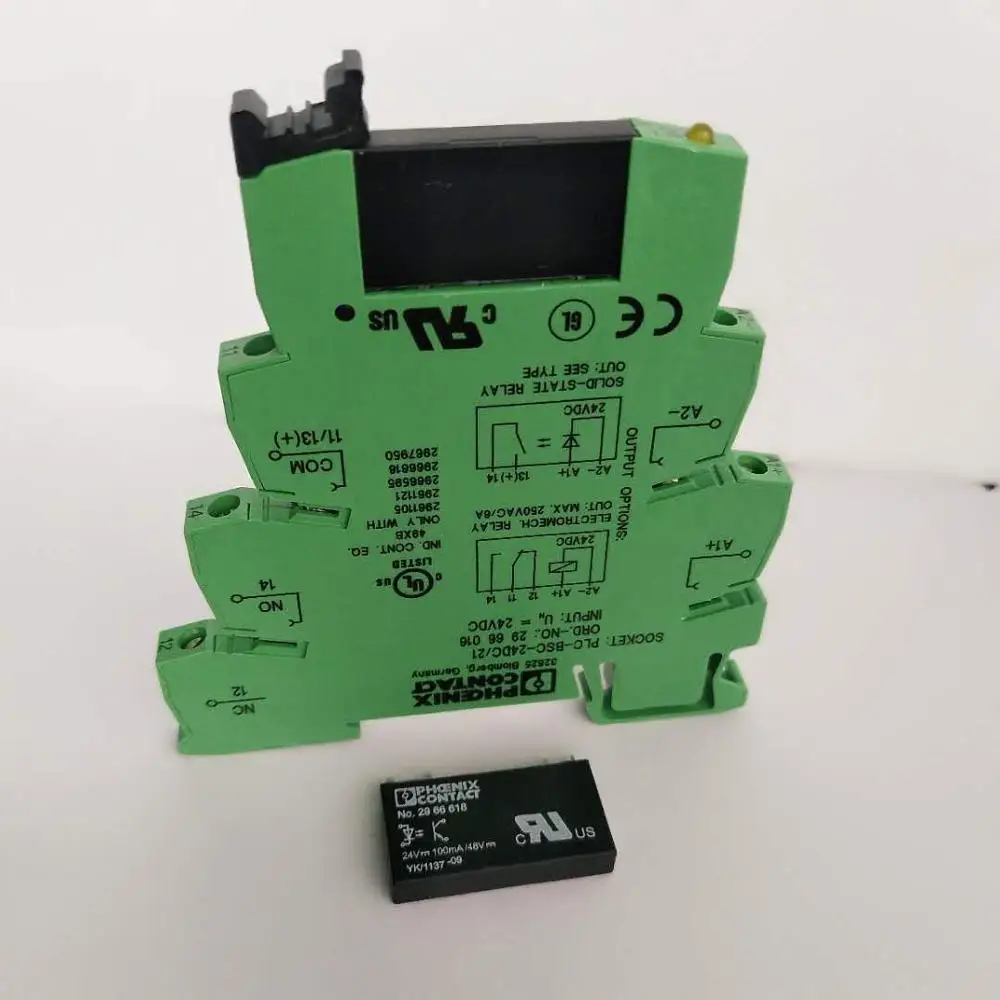 NO.2966618 твердотельное реле 6A 250VAC 24VDC w/PLC BSC 24DC/21 релейное гнездо|Реле| |