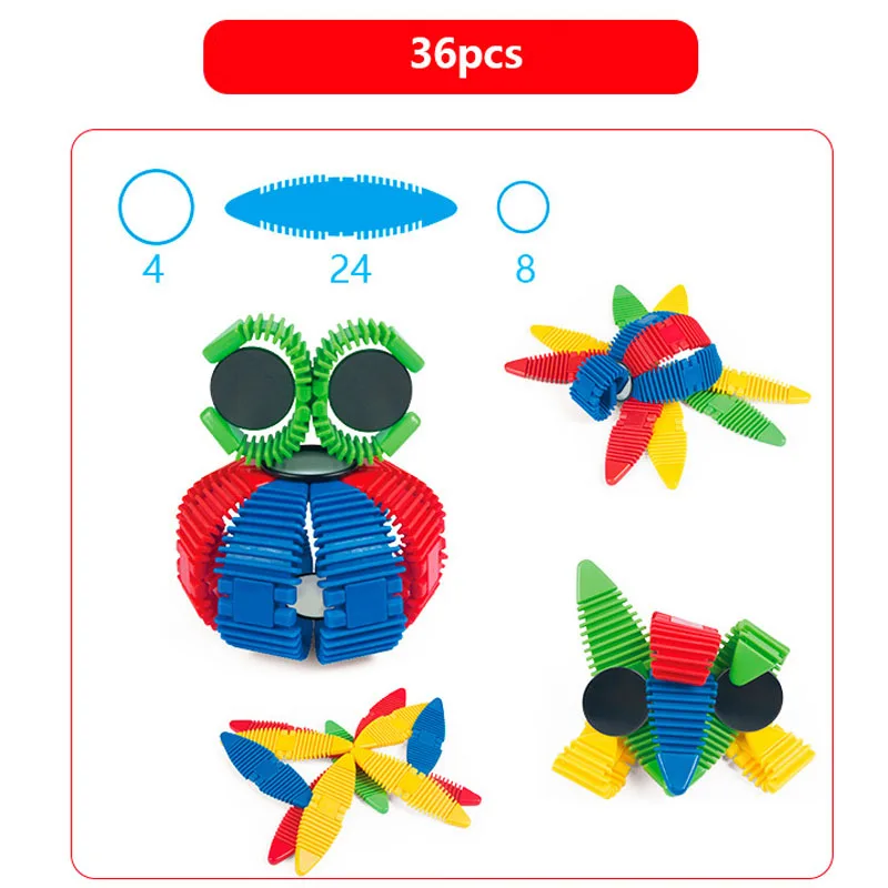 BD soft glue magnetic chip splicing animals undersea world childrenundefineds puzzle assembly building gift toys | Игрушки и хобби