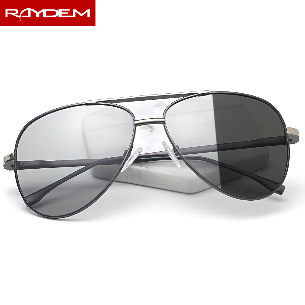 

Солнцезащитные очки-авиаторы мужские, фотохромные, поляризационные, в овальной оправе, меняющие цвет, 2018