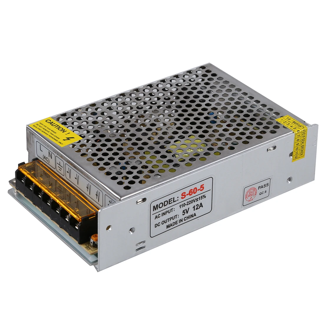 Новый AC110-220V 5V 12A 60 Вт Светодиодные ленты светильник с подсветкой Питание адаптер |