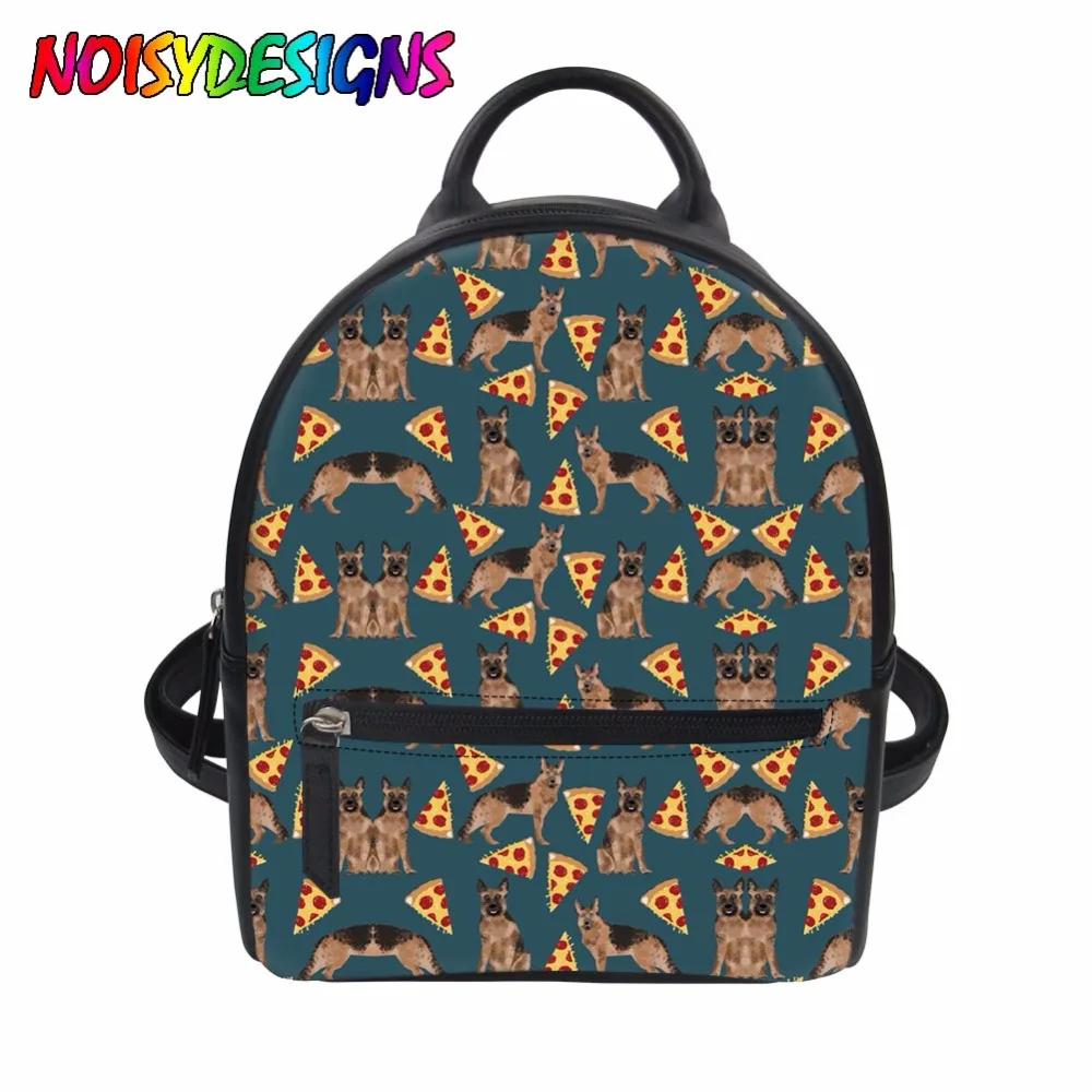 Женский мини рюкзак с 3D принтом немецкой овчарки дорожная пляжная сумочка для