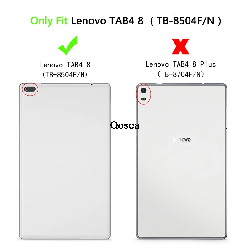 2 шт. защитный чехол из искусственной кожи/кожи для lenovo Tab 4 8 TB-8504 TB-8504F роскошный умный чехол для TB-8504N планшета