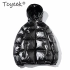 Зимняя куртка Tcyeek для мужчин, одежда 2020, Модное теплое пальто с подкладкой, Мужская Толстая Повседневная парка, уличная одежда, зимняя куртка-пуховик W1101