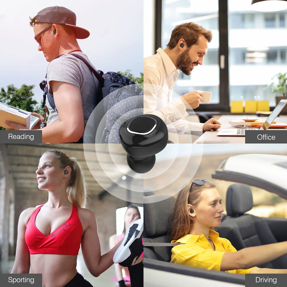 Беспроводной bluetooth наушник для склада в России мини невидимая беспроводная