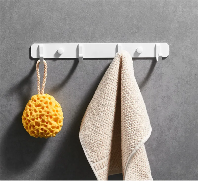 Robe hooks Аксессуары для ванной комнаты Набор Алюминий Полотенца стеллаж для выставки товаров угловые полки держатель для туалетной бумаги держатель для туалетной щетки ряды крючков набор аксессуаров для ванной - Цвет: Robe hooks