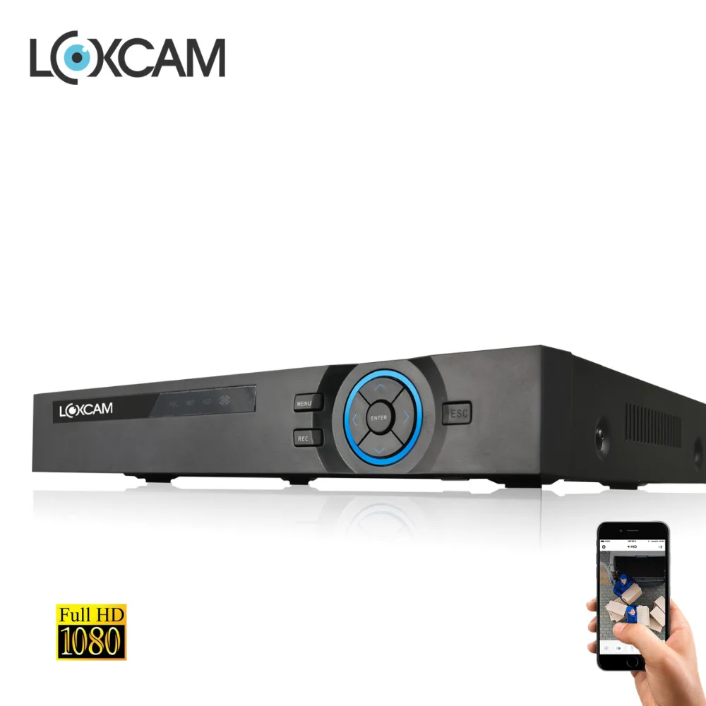 LOXCAM 16CH AHD H 1080P рекордер DVR HDMI P2P iPhone вид 16 каналов автономный 6 в 1 NVR ONVIF 3g wifi|usb 3g|usb