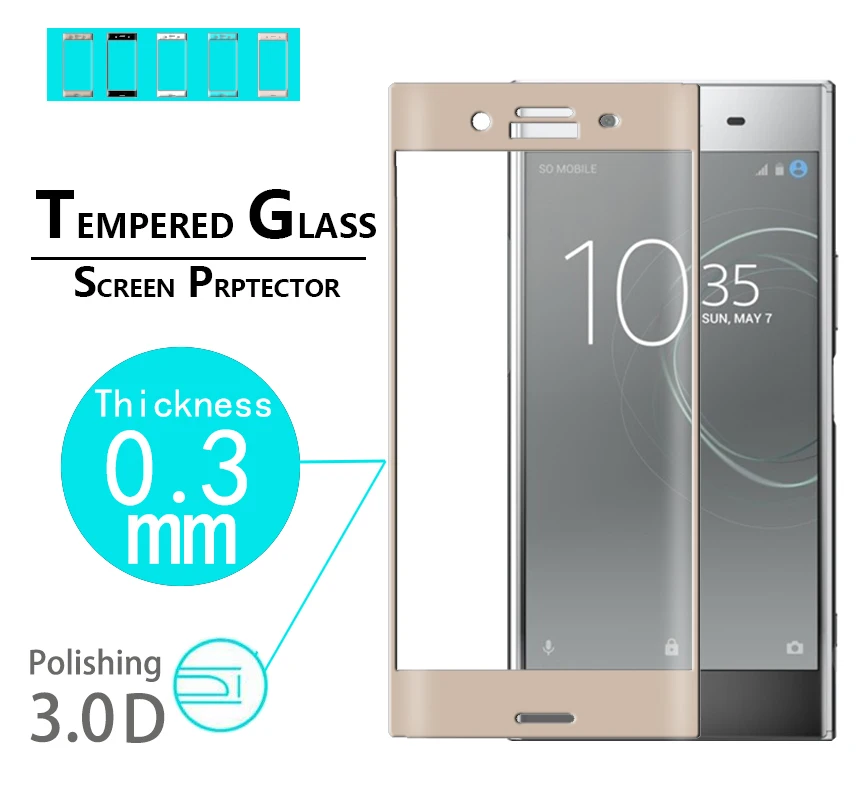 Arc edge стеклянная пленка для Sony Xperia XZ Премиум 3D изогнутая XZP E5563 G8142 полное покрытие