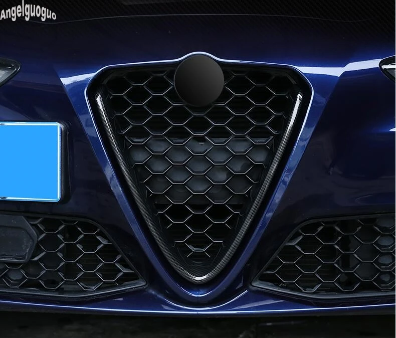 Решетки для головки автомобиля Alfa Romeo Giulia красные или из углеродного волокна V
