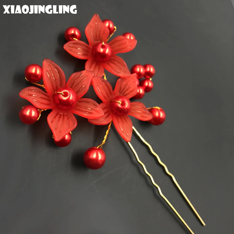 Xiaojingling роскошный цветочный свадебный цветок Заколки для волос ручной работы