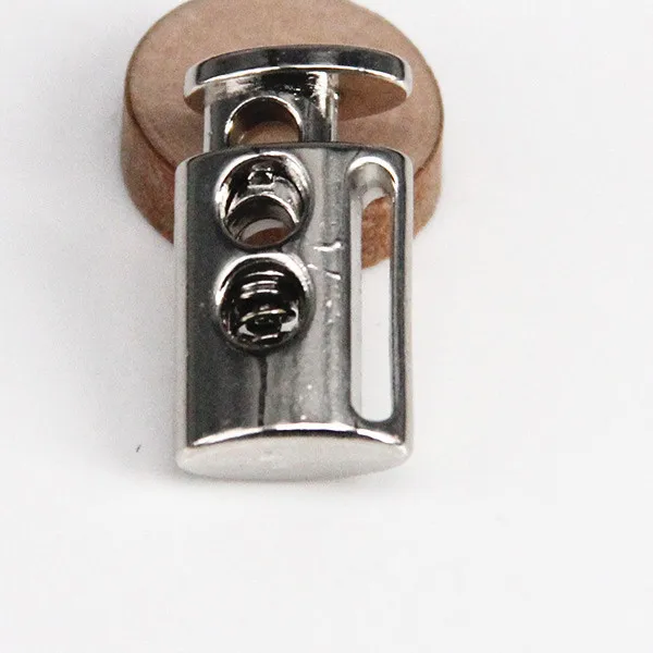 100 шт Серебряный тон металлическая пробка тумблер Пряжка веревка зажим шнура