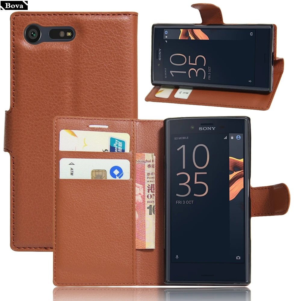 Чехол из искусственной кожи для Sony Xperia X Compact чехол бумажник держатель карт