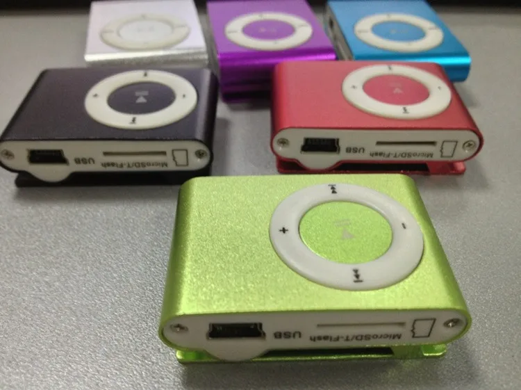 Случайный цвет мини MP3-плеер с зажимом и слотом для карты Micro TF/SD спортивный
