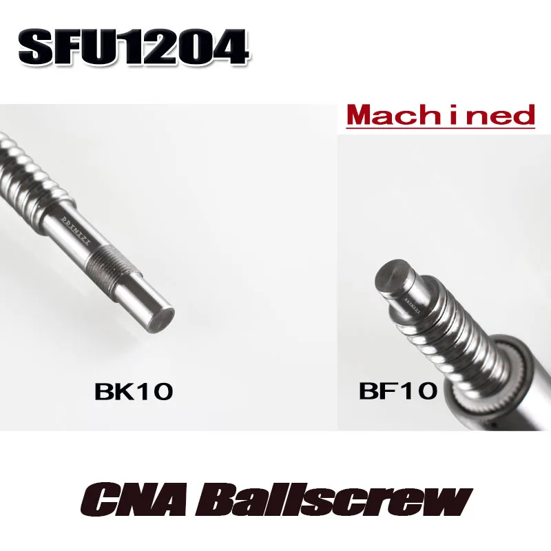SFU1204 свернутый шариковый винт C7 с 1204 фланцем одинарная шариковая гайка для BK/BF10 конец механической обработки CNC части RM1204
