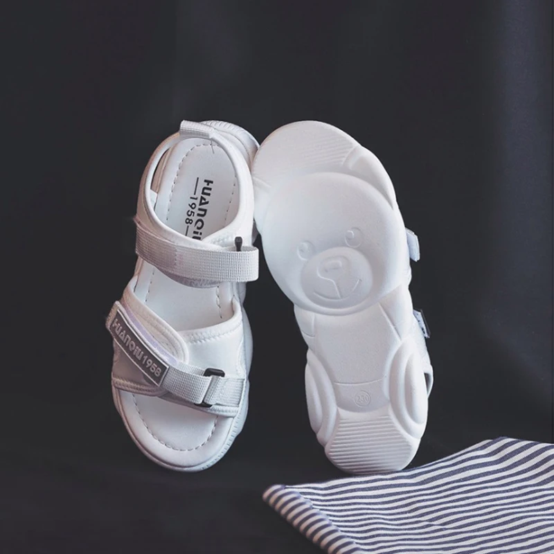 Женские сандалии на плоской подошве повседневная обувь из дышащей хлопковой