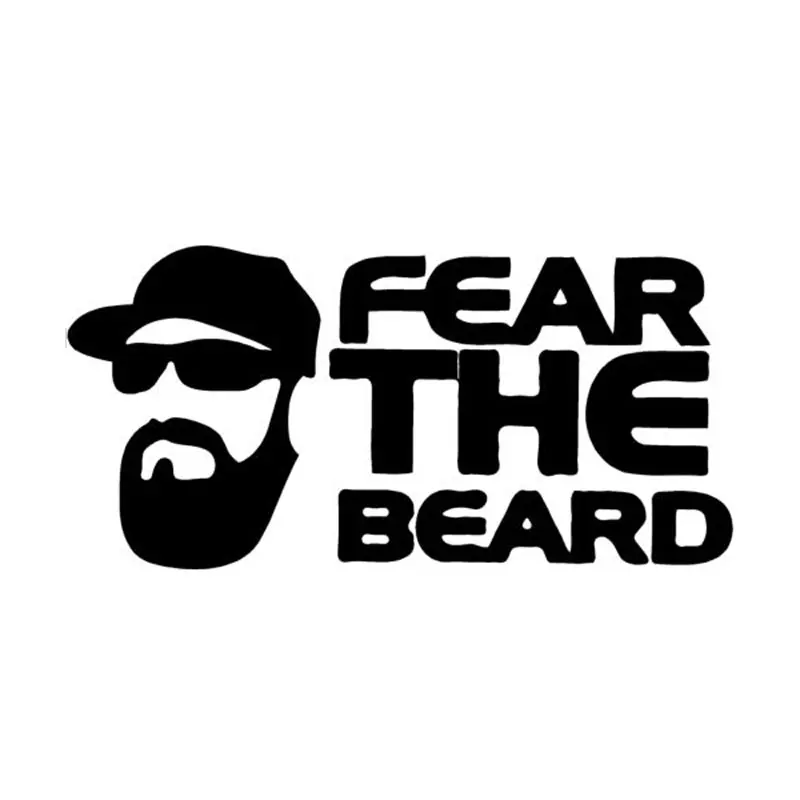15cm*7.3cm Fear The Beard Vinyl Fashion Window Decals Accessories C5-1255 | Автомобили и мотоциклы