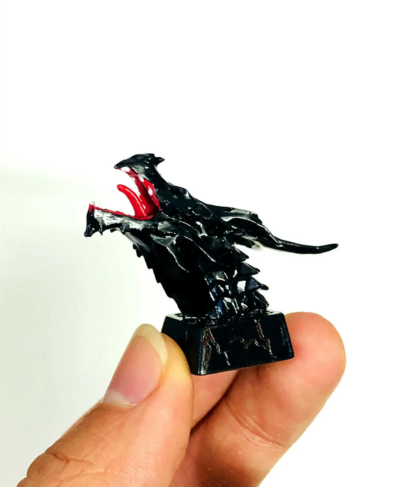Ручная работа 3D Резина дракон король ключ Кепка s Artisan с подсветкой для вишни MX