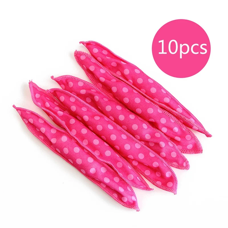 10pcs Rose Brainbow 10 шт. волшебная губка мягкий валик для волос гибкая пена и губка плойки для волос бигуди DIY салон по уходу за волосами Инструменты для укладки - Цвет: 10pcs Rose