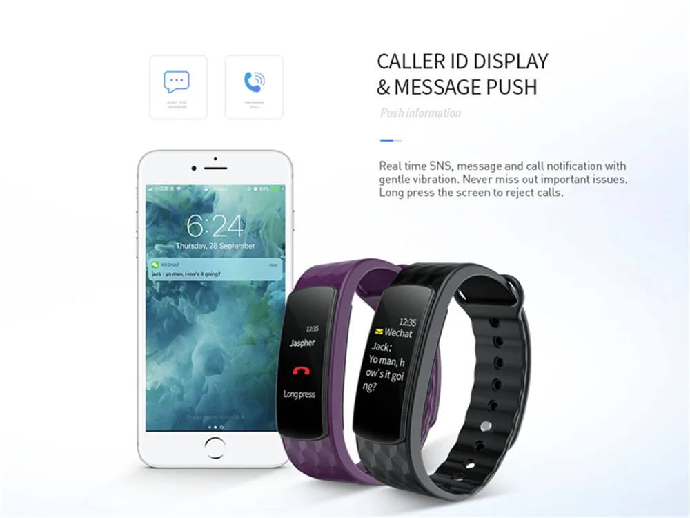 IWOWNfit IWOWN I6 HR C смарт-браслет часы кровяное давление монитор сердечного ритма Смарт-браслет для мужчин и женщин спортивный фитнес-трекер
