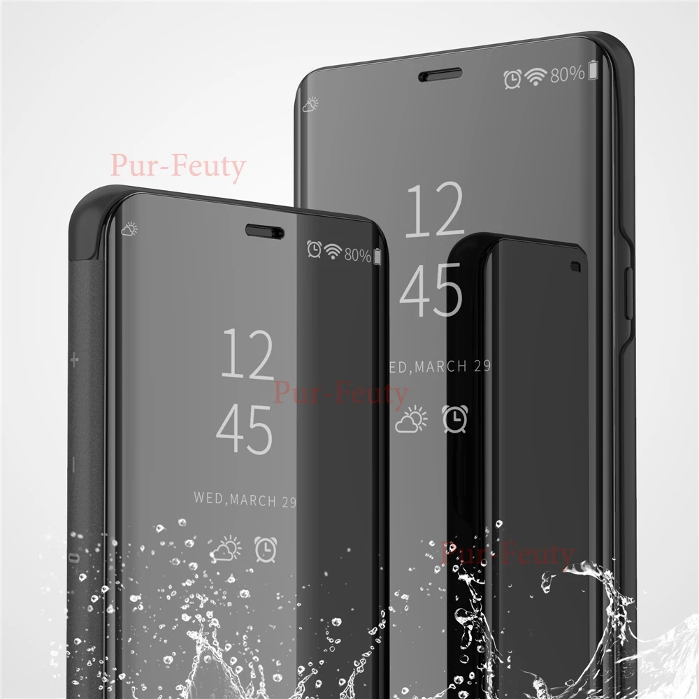 Чехол с откидной крышкой для Samsung Galaxy Note 9 SM N960 N960U Роскошный прозрачный зеркальный