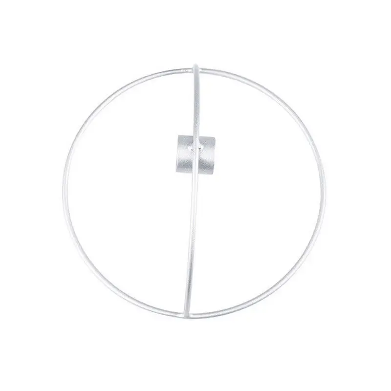 White 19cm Новые творческие 3D настенный подсвечник модный металл геометрический чай свет дома декоративный подсвечник - Цвет: White 19cm