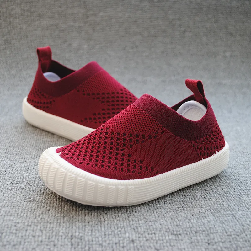 Kids Fly Knitting Casual red Shoes Running Sporting Children Outdoor E-69 Soft Breathable Comfortable Boys Girls | Детская одежда и
