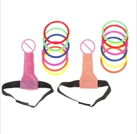 1 set 2 penis 12 holering penis toss dick heads hen night ring toss game bridal shower decoration bachelorette party supplies