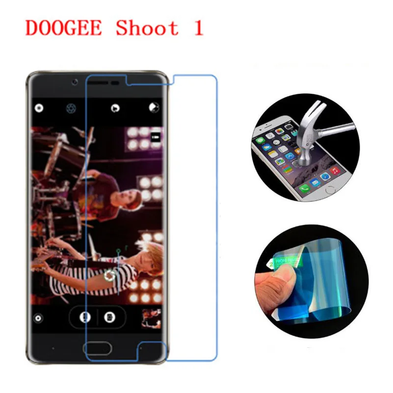 3 шт. Для Doogee Shoot 1 Защитная Пленка премиум класса из закаленного стекла мягкая