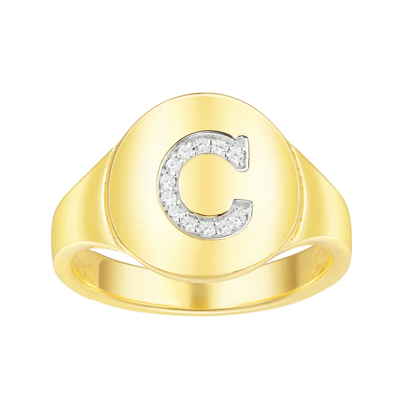 KALETINE, 925 пробы, серебряные кольца для женщин, с буквами, A-Z, коктейльное кольцо для девушек, для женщин, модное ювелирное изделие, юбилей, подарки для мужчин