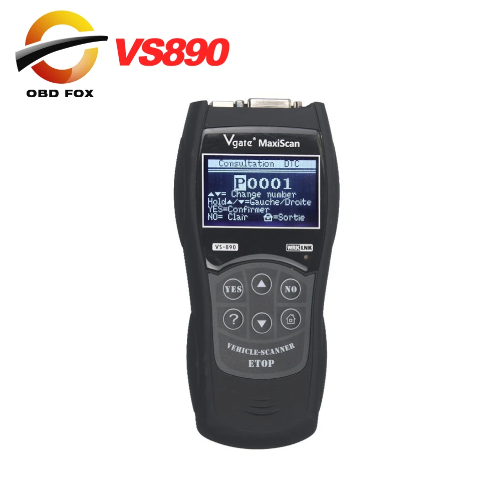 Автомобильный диагностический инструмент VS890 Vgate Maxiscan OBD2 сканер считыватель
