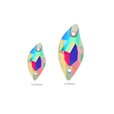 Белые/Кристальные стразы из искусственной ивы с двумя отверстиями аксессуары