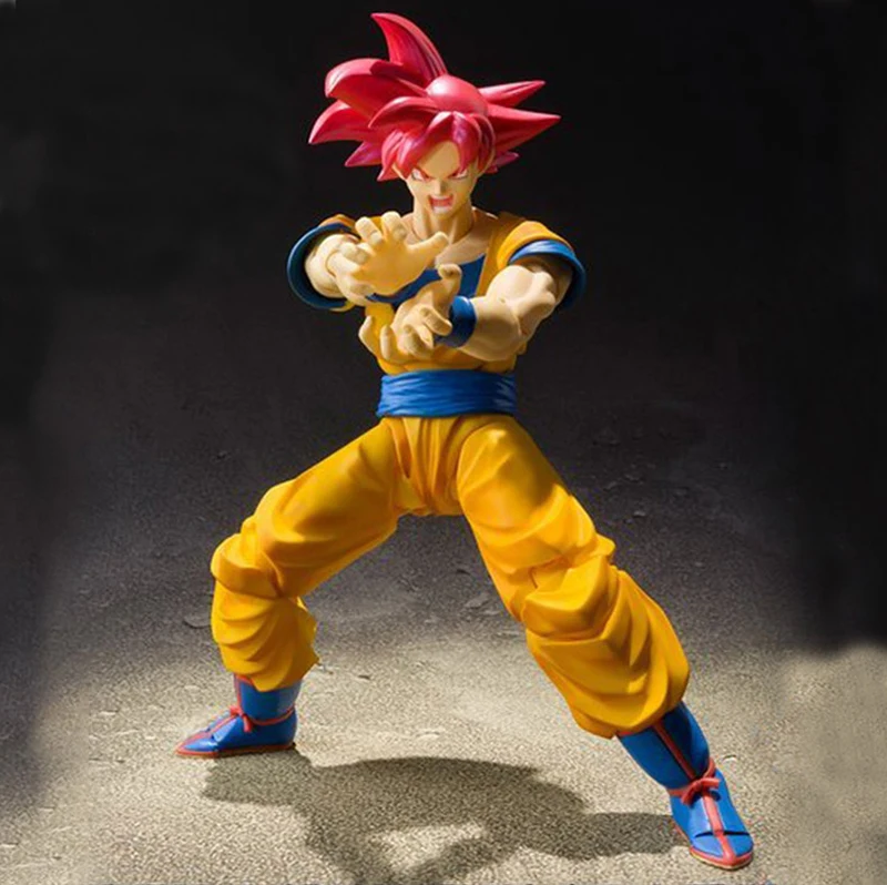Экшн-фигурка Dragon Ball Z Beerus Super Saiyan God Red hair Son Goku из ПВХ Коллекционная модель игрушки |