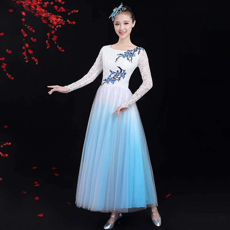 Современные танцевальные костюмы для женщин 2018 новая открытая танцевальная