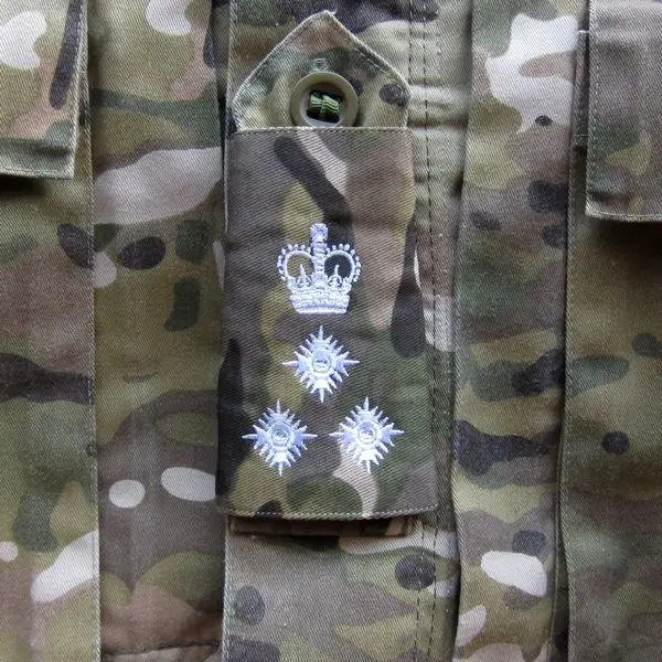 Британская армейская вышивка МУЛЬТИКАМ МТП бригадный белый ранг горки Военная