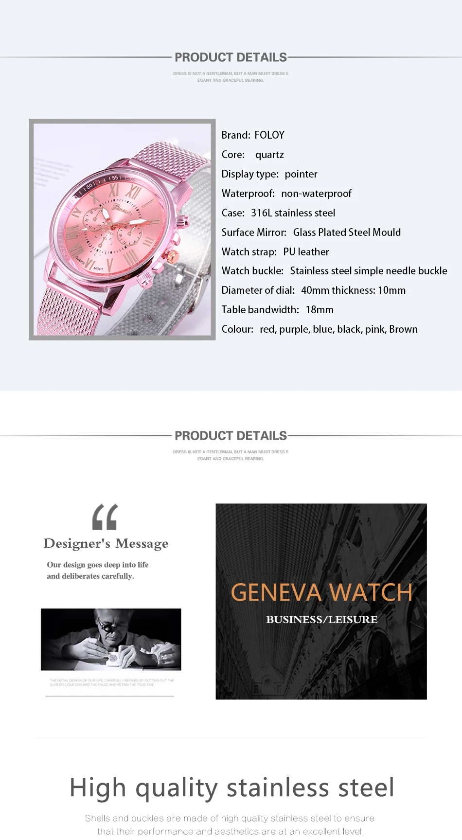 Foloy digital women watches Quality Fashion Geneva Roman Numerals Faux Leather Analog Quartz Ladies watch Bracelet Clock Gift