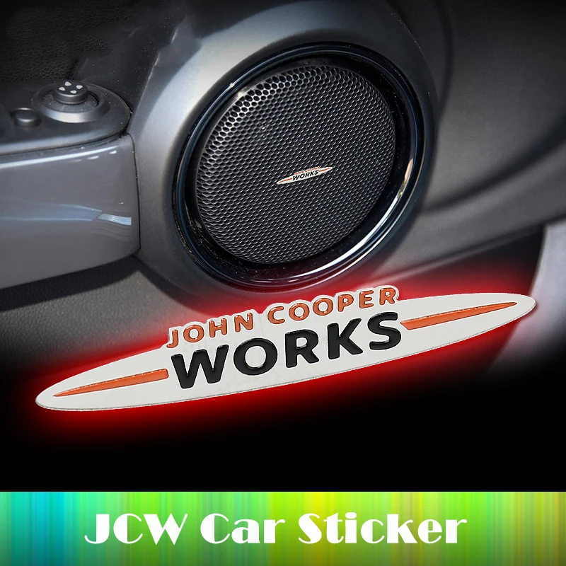 Металлические автомобильные пуговицы крышка с логотипом наклейка JCW s для MINI Cooper S