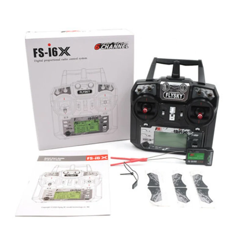 Оригинальный Flysky FS-i6X 10CH 2 4 ГГц AFHDS 2A Радиоуправляемый передатчик с Φ ресивер для FPV