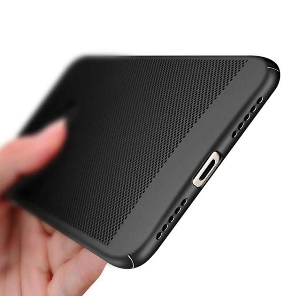 Термодышащий пластиковый жесткий чехол для XiaoMi RedMi Note 3 3S Pro 4 4A 4X 5 Plus Mi 5X 6X A2 5s A1 6