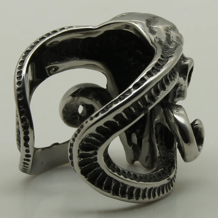 Мужской/для мальчиков крутой большой Козлиный баран длинный Рог Череп Рокки