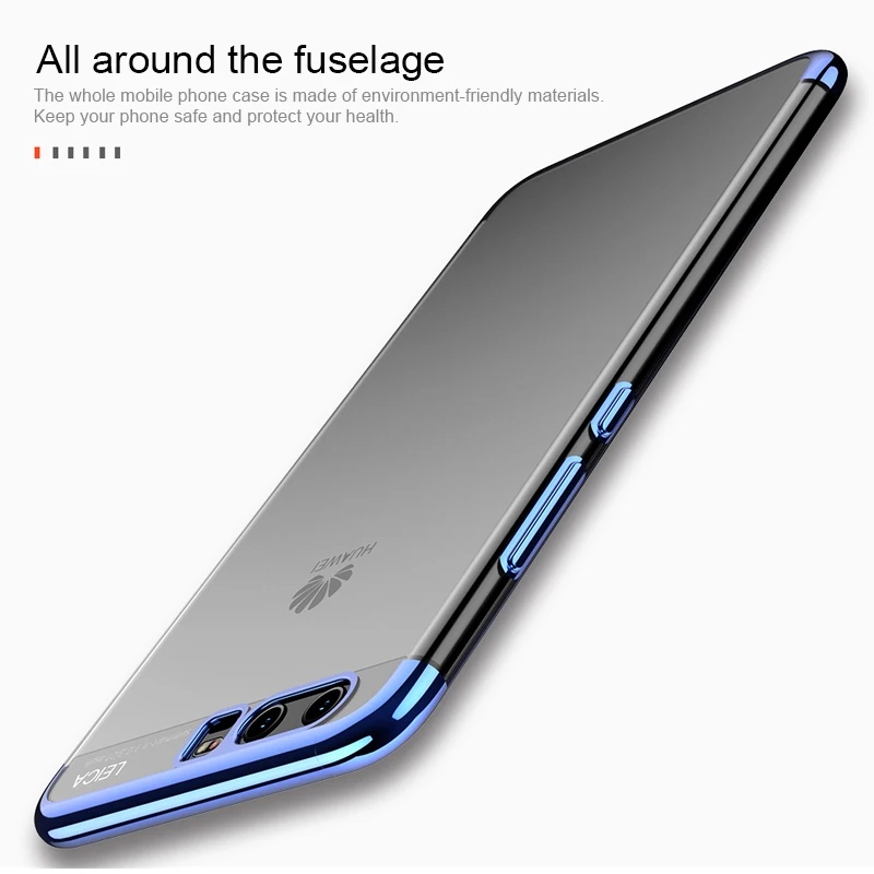 Чехлы для телефонов HUKU Huawei P10 Lite Plus роскошный позолоченный прозрачный мягкий
