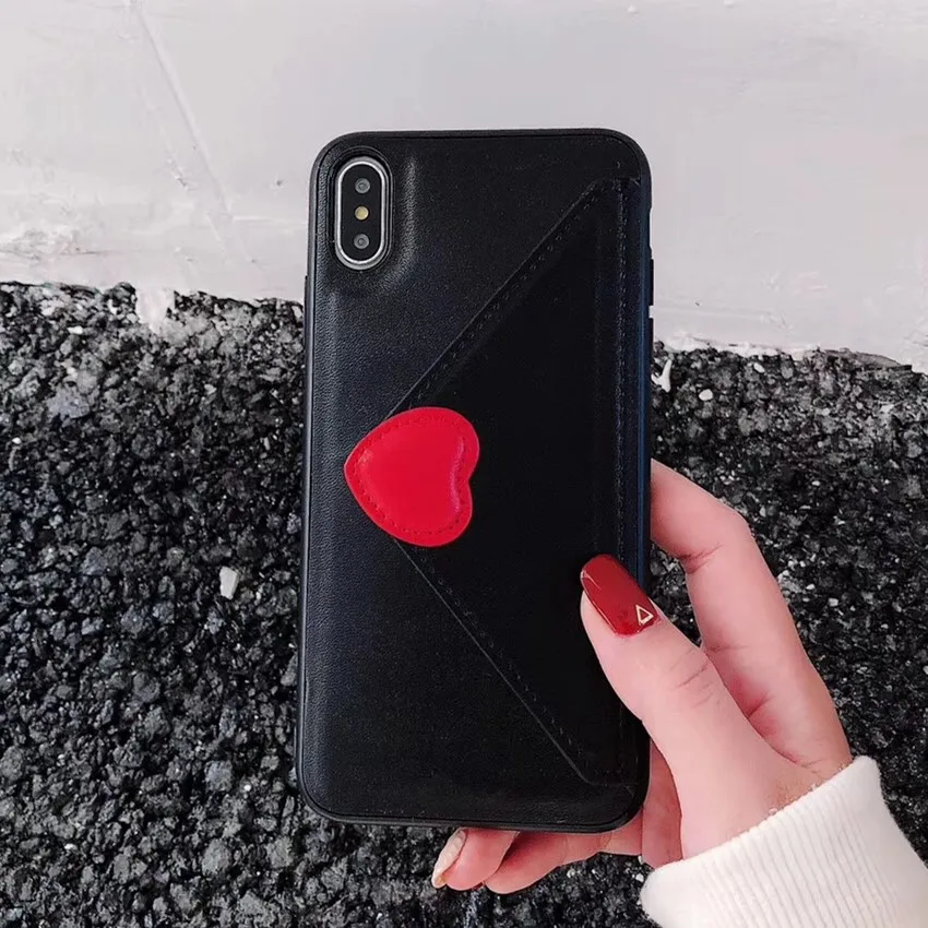 QJW Мода Любовь Сердце кожаный бумажник телефонные чехлы для iPhone XS Max XR 8 плюс 7 plus 6/6